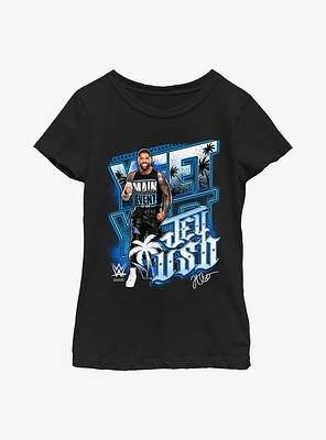 WWE Jey Uso Yeet Portrait Youth Girls T-Shirt