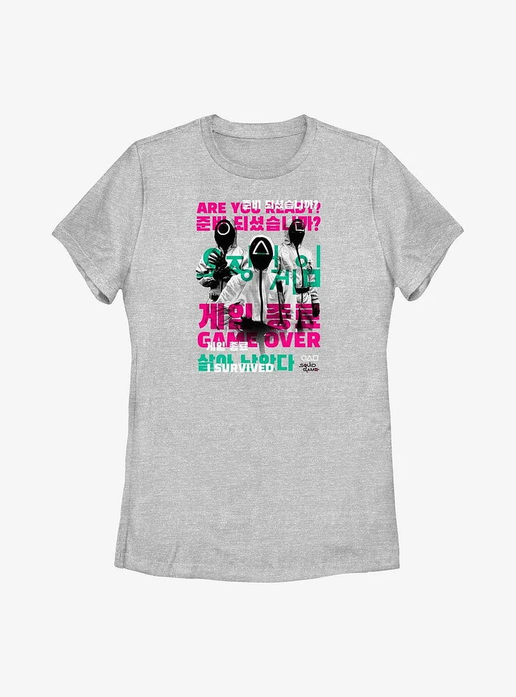 Squid Game Over I Survived Womens T-Shirt