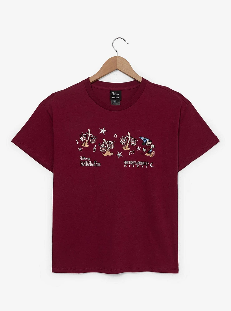 Disney Fantasia Scene Embroidered Women's T-Shirt - BoxLunch Exclusive