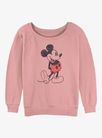 Disney Mickey Mouse Classic Vintage Girls Slouchy Sweatshirt