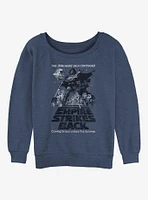 Star Wars Empire Strikes Back Continuing Saga Girls Slouchy Sweatshirt