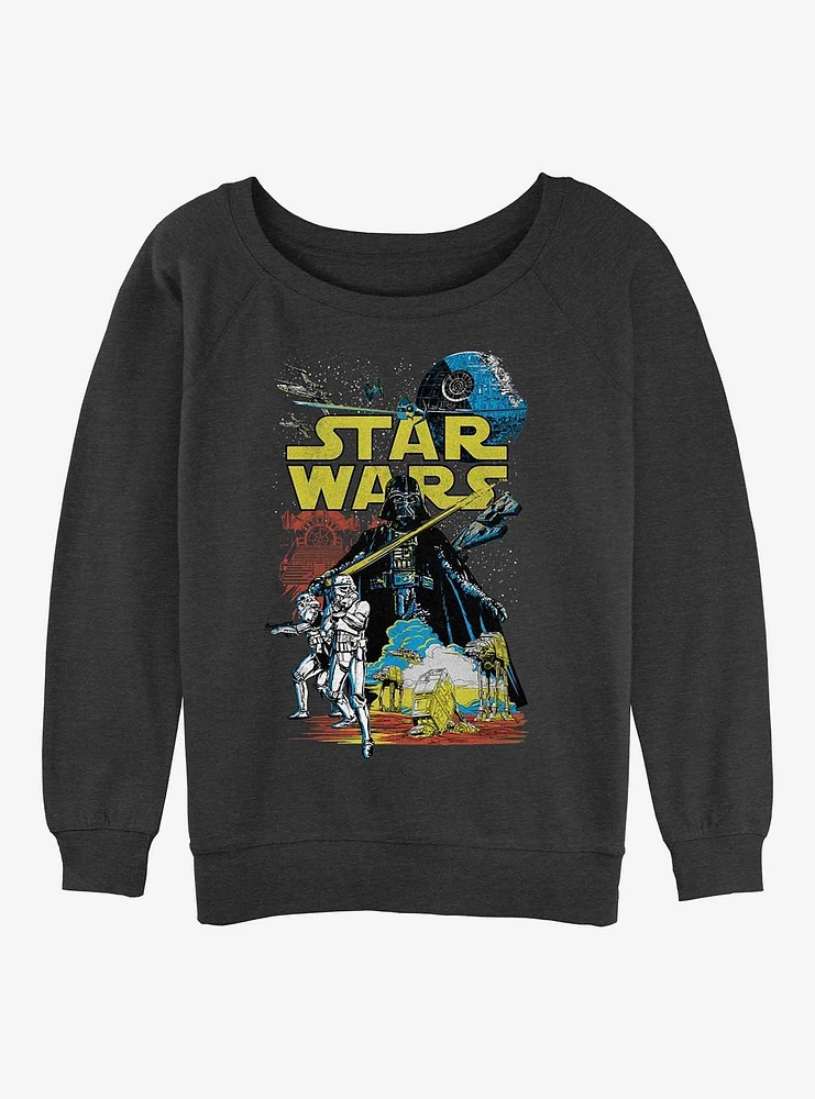 Star Wars Rebel Classic Girls Slouchy Sweatshirt