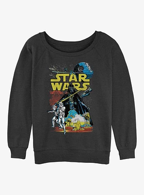 Star Wars Rebel Classic Girls Slouchy Sweatshirt