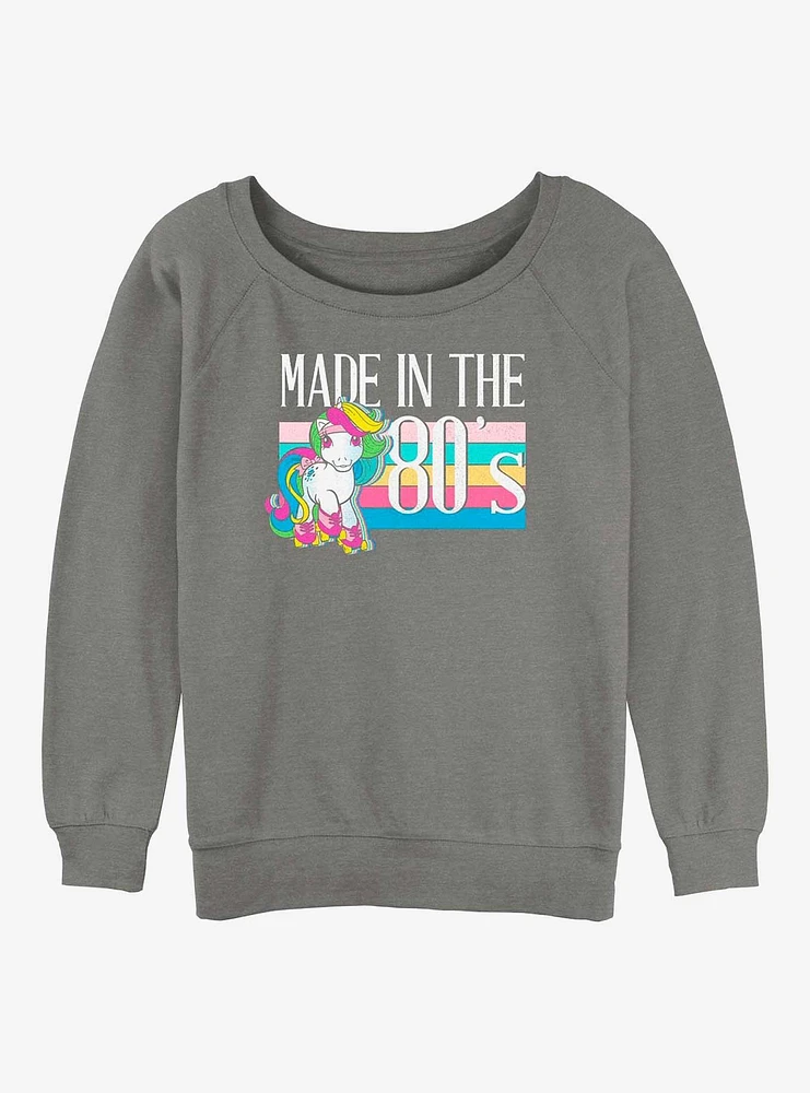 My Little Pony Made The 80s Girls Slouchy Sweatshirt