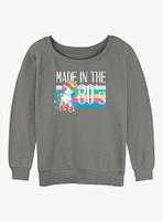 My Little Pony Made The 80s Girls Slouchy Sweatshirt