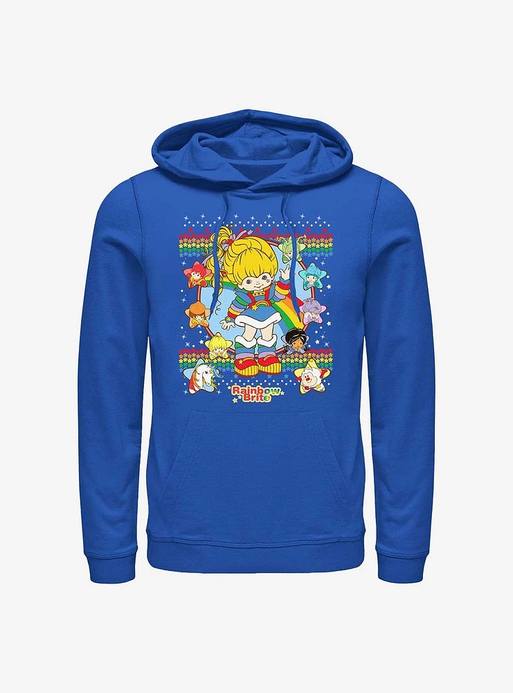 Rainbow Brite Ugly Christmas Sweater Pattern Hoodie