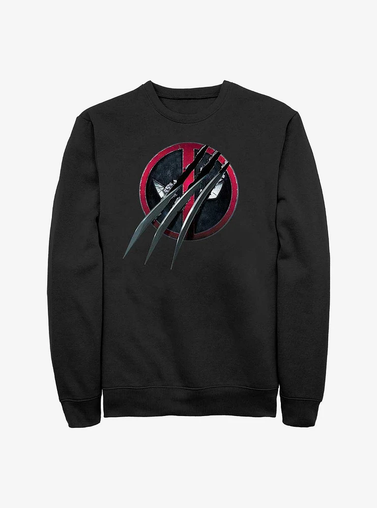 Deadpool 3 Wolverine Clawed Logo Sweatshirt