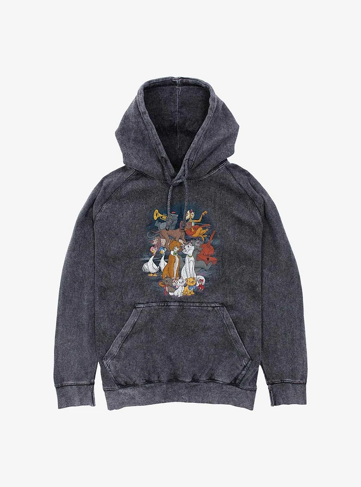 Disney The AristoCats Group Mineral Wash Hoodie