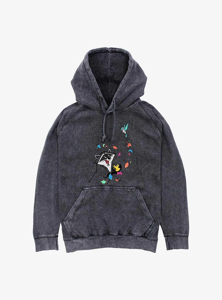 Disney Pocahontas Meeko And Flit Mineral Wash Hoodie