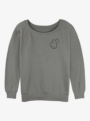 Disney Big Hero 6 Vintage Line Baymax Girls Slouchy Sweatshirt