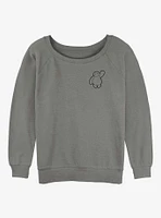 Disney Big Hero 6 Vintage Line Baymax Girls Slouchy Sweatshirt