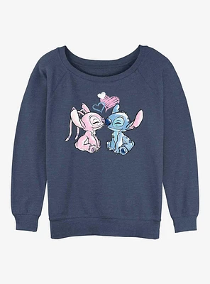 Disney Lilo & Stitch Angel Girls Slouchy Sweatshirt