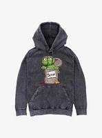 Sesame Street Oscar Scram Sign Mineral Wash Hoodie