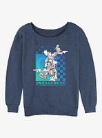 Disney Kingdom Hearts Power Friends Girls Slouchy Sweatshirt