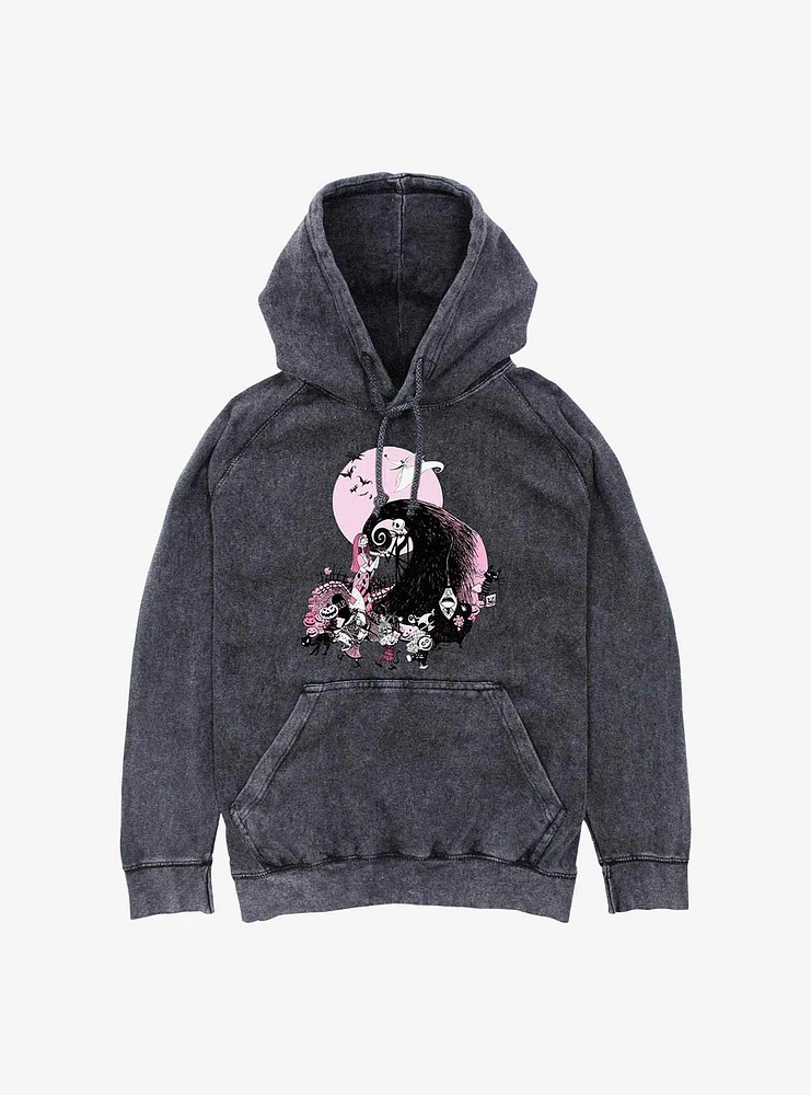 Disney The Nightmare Before Christmas NBC Classic Scene Group Mineral Wash Hoodie