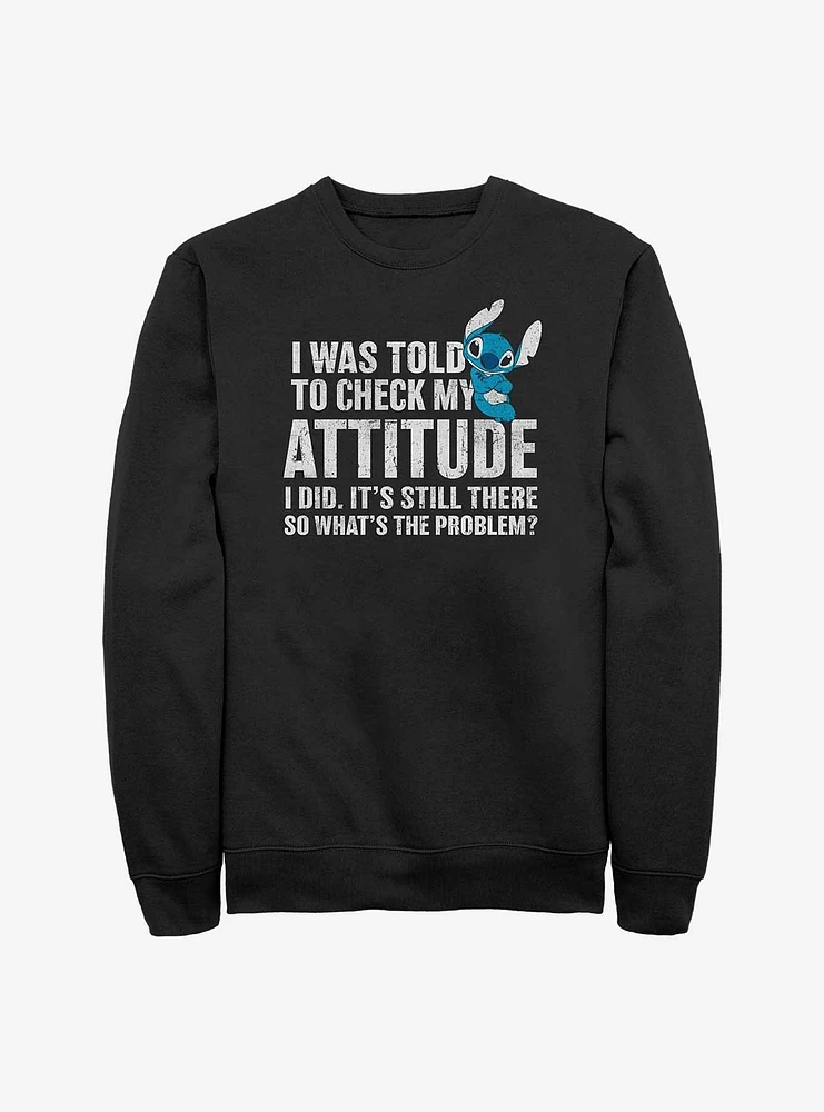 Disney Lilo & Stitch Attitude Check Sweatshirt