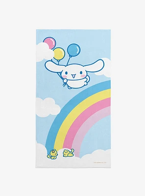 Cinnamoroll Balloon Fly Beach Towel