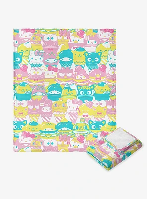 Sanrio Hello Kitty & Friends "Friends Snacks" Silk Touch Throw Blanket