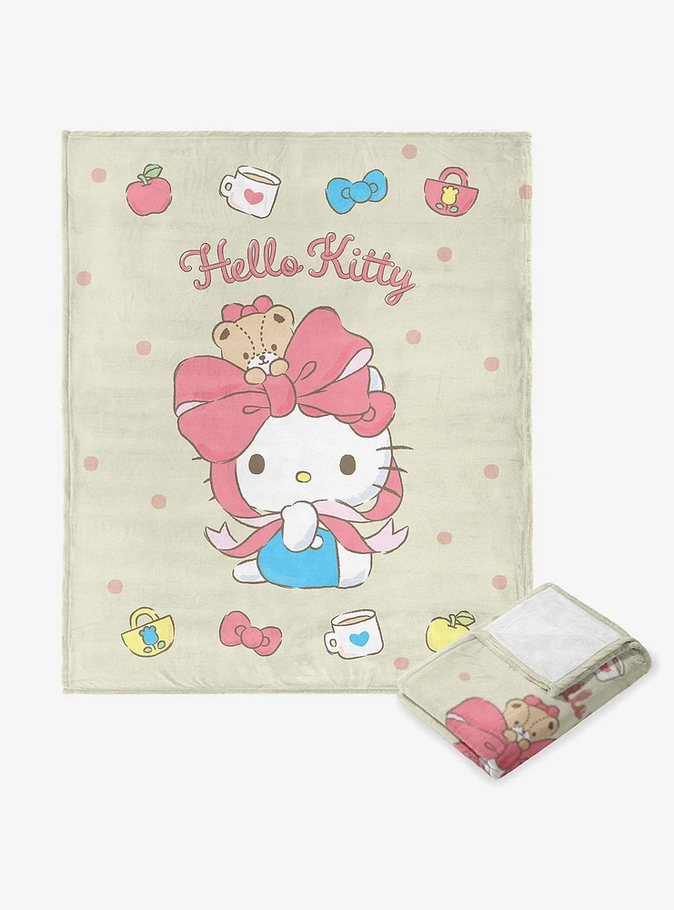 Hello Kitty Charms N Rainbows Silk Touch Throw Blanket