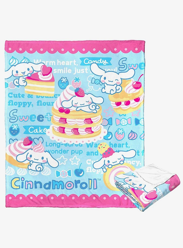 Cinnamoroll Cute And Bouncy Silk Touch Throw Blanket