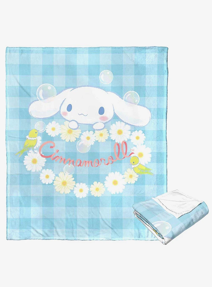 Cinnamoroll Daisy Blues Silk Touch Throw Blanket