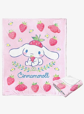 Cinnamoroll Sweet As Strawberries Silk Touch Throw Blanket