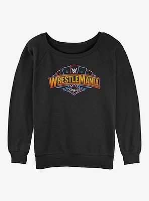 WWE Wrestlemania 41 Vegas Womens Slouchy Sweatshirt