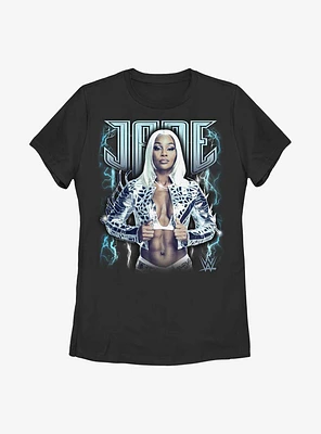 WWE Jade Cargill Storm Portrait Womens T-Shirt