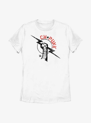 WWE CM Punk Lightning Bolt Icon Womens T-Shirt