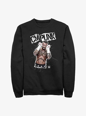 WWE CM Punk Cutout Portrait Sweatshirt