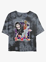 WWE Firefly Fun House Tie Dye Crop Womens T-Shirt