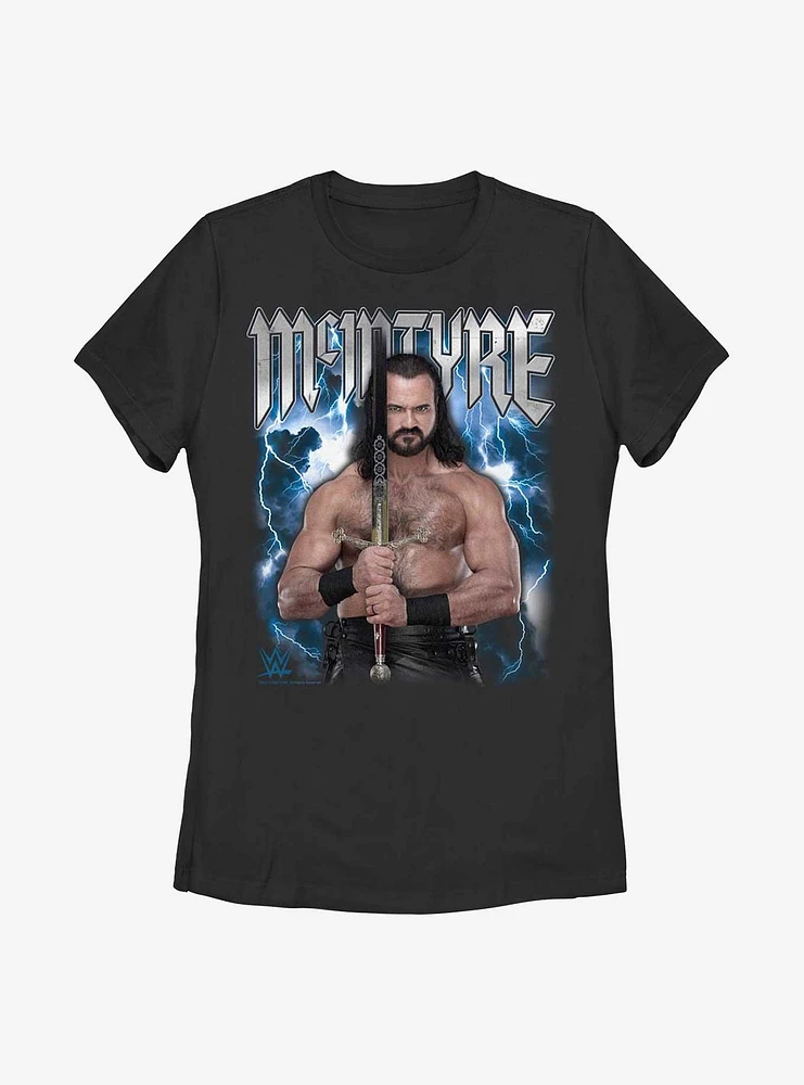 WWE Drew McIntyre Thunder Claymore Womens T-Shirt