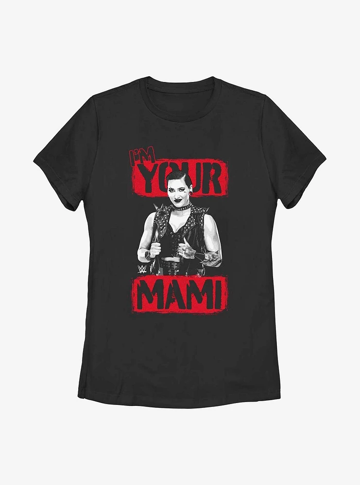 WWE Rhea Ripley Im Your Mami Womens T-Shirt