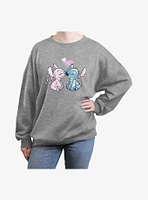 Disney Lilo & Stitch Angel Womens Oversized Sweatshirt