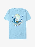 Moon Light Sloth On Whale T-Shirt