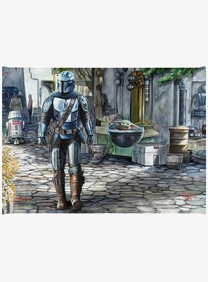 Star Wars The Mandalorian A Welcome Sight Gallery Wrapped Canvas