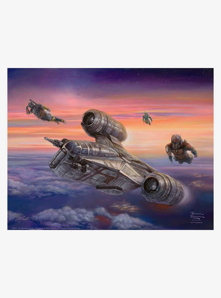 Star Wars The Mandalorian The Escort Art Print