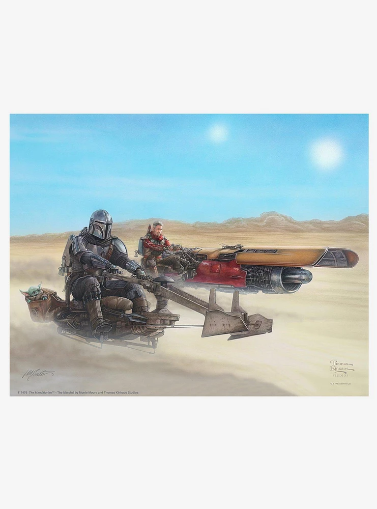 Star Wars The Mandalorian The Marshal Art Print