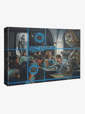 Star Wars The Mandalorian Getting Schooled Gallery Wrapped Canvas