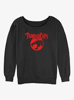 ThunderCats Logo Rearranged Womens Slouchy Sweatshirt