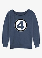 Marvel Fantastic Four Classic Costume Cosplay Womens Slouchy Sweatshirt