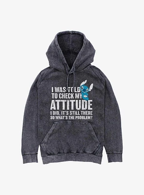 Disney Lilo & Stitch Attitude Check Mineral Wash Hoodie