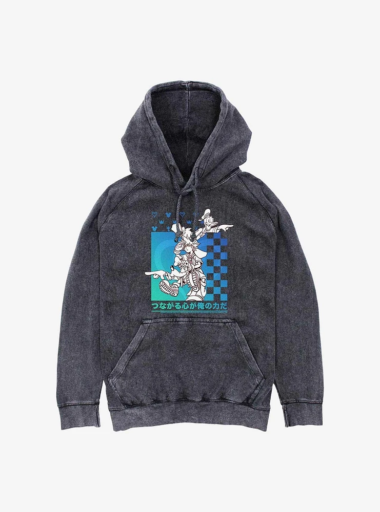 Disney Kingdom Hearts Power Friends Mineral Wash Hoodie