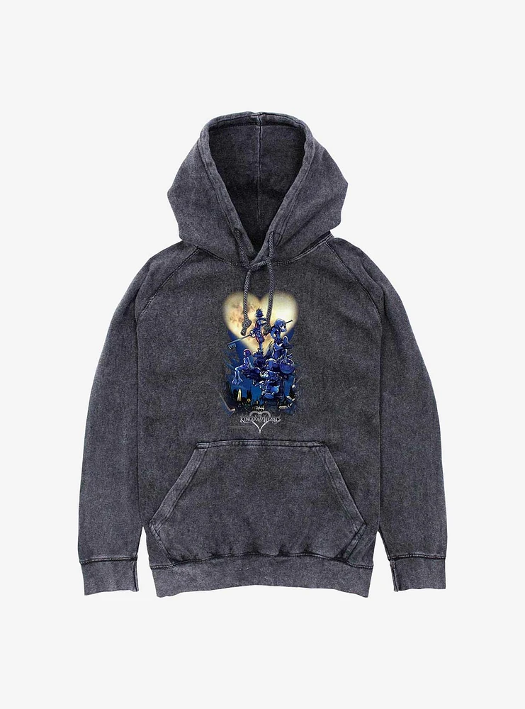 Disney Kingdom Hearts Poster Logo Mineral Wash Hoodie