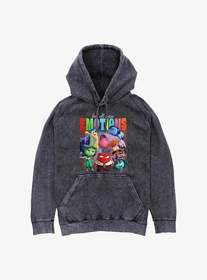 Disney Pixar Inside Out Feel Your Emotions Mineral Wash Hoodie