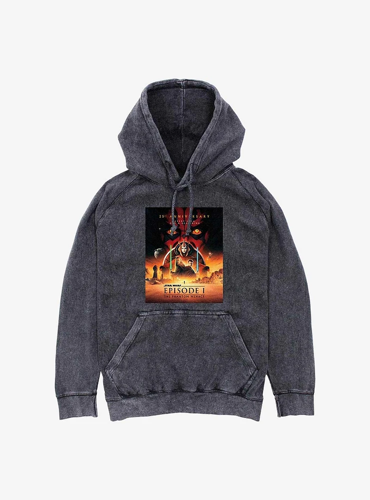 Star Wars Anniversary Episode I Poster Mineral Wash Hoodie