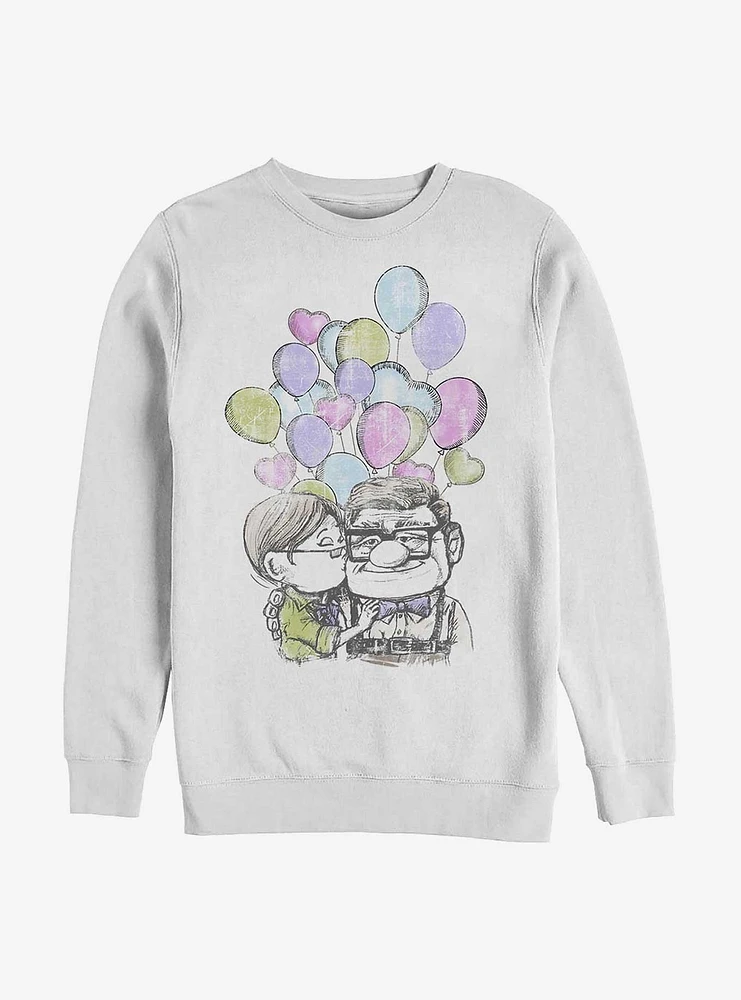 Disney Pixar Up Carl And Ellie Love Balloons Sweatshirt