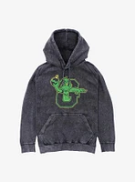 Dr Seuss Collegiate Grinch Mineral Wash Hoodie