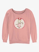 Dr Seuss Cindy Lou Who Stamp Womens Slouchy Sweatshirt