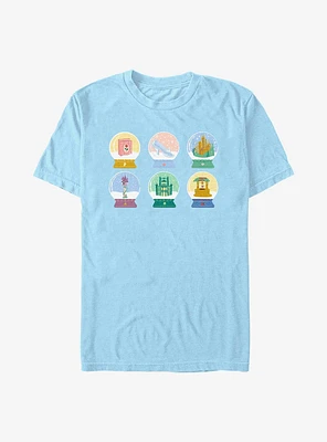 Disney Princesses Snowglobes Grid T-Shirt